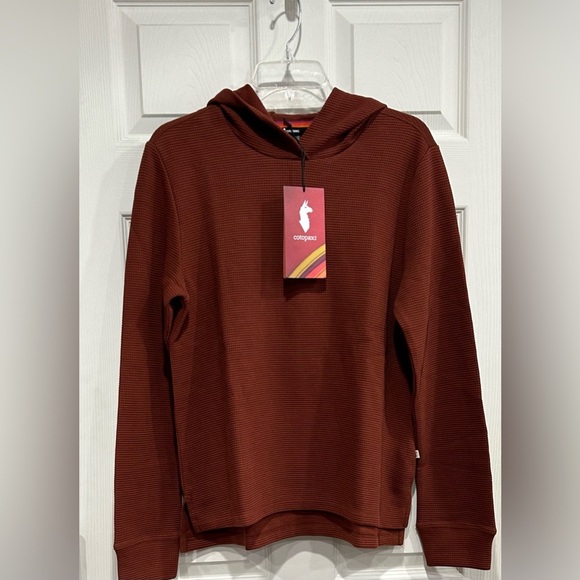Cotopaxi Atajo Women's Large Long-Sleeve Waffle Hoodie Rusty Rusty NWT - Picture 1 of 13